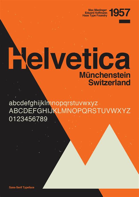 The Helvetica font 